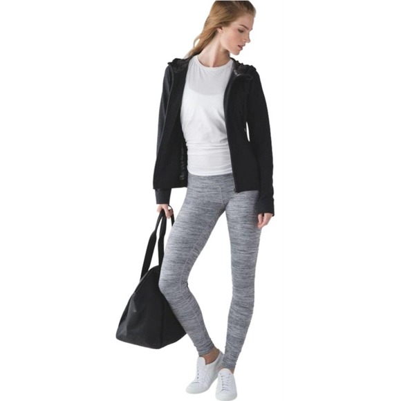 Lululemon Space Dye Camo Seal Grey Deep Coal Wunder Under Leggings Size 2 - Picture 1 of 9